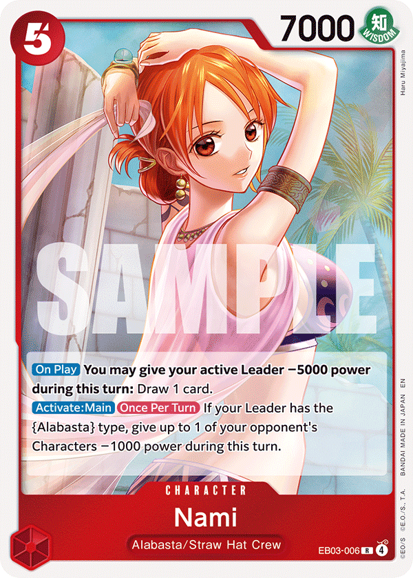 EB03-006 Nami, the Heroines Battle Vol.2 prize card