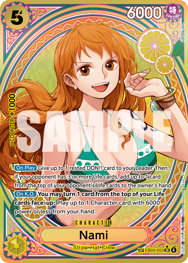 EB03-053 Nami special-art card from EB-03
