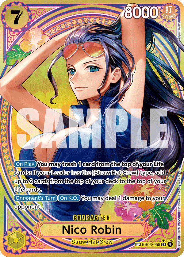EB03-055 Nico Robin special-art card from EB-03 ONE PIECE Heroines Edition