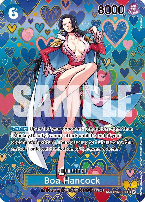 The OP07-051 Boa Hancock SP card from OP-09