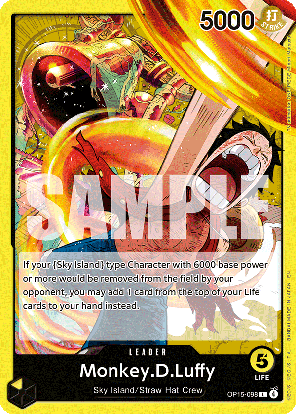 OP15-098 Monkey.D.Luffy leader card